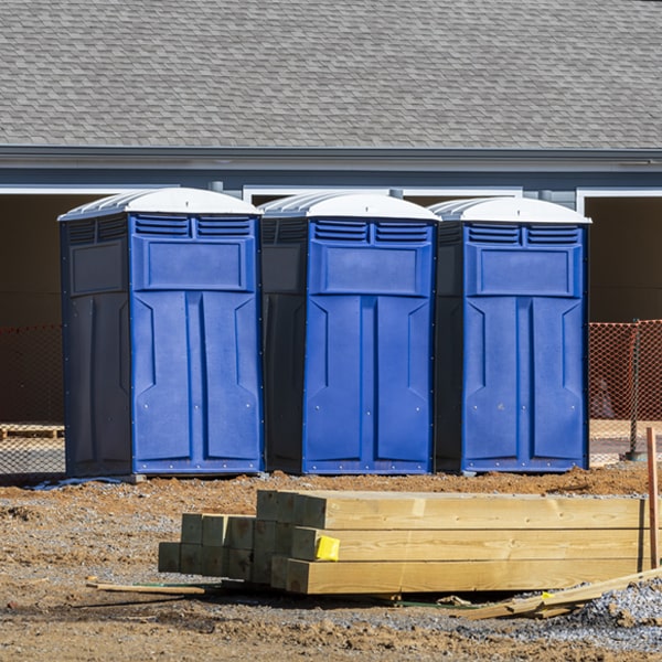 how often are the portable toilets cleaned and serviced during a rental period in Turtletown
